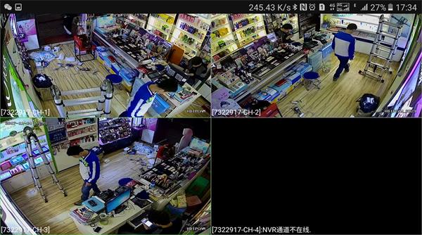 北门佳丽化妆品店监控